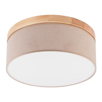 Brilagi - Iluminação de teto BELLADONNA 2xE27/15W/230V bege/pinho