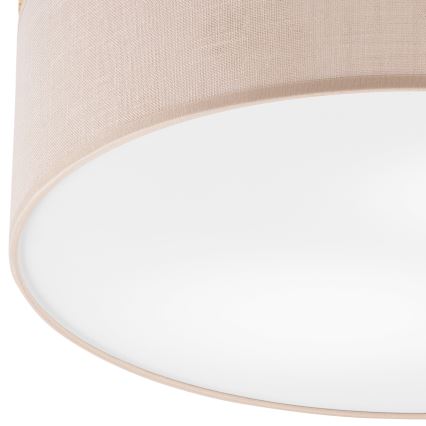 Brilagi - Iluminação de teto BELLADONNA 2xE27/15W/230V bege/pinho