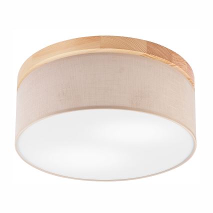 Brilagi - Iluminação de teto BELLADONNA 2xE27/15W/230V bege/pinho