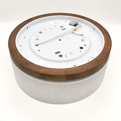 Brilagi - Iluminação de teto BELLADONNA 2xE27/15W/230V diâmetro 40 cm branco/carvalho cereja