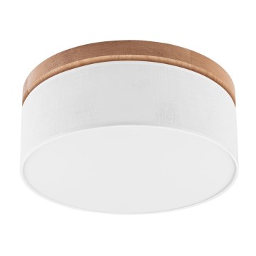 Brilagi - Iluminação de teto BELLADONNA 2xE27/15W/230V diâmetro 40 cm branco/carvalho