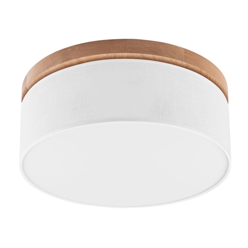 Brilagi - Iluminação de teto BELLADONNA 2xE27/15W/230V diâmetro 40 cm branco/carvalho