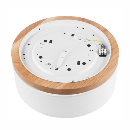 Brilagi - Iluminação de teto BELLADONNA 2xE27/15W/230V diâmetro 40 cm branco/carvalho