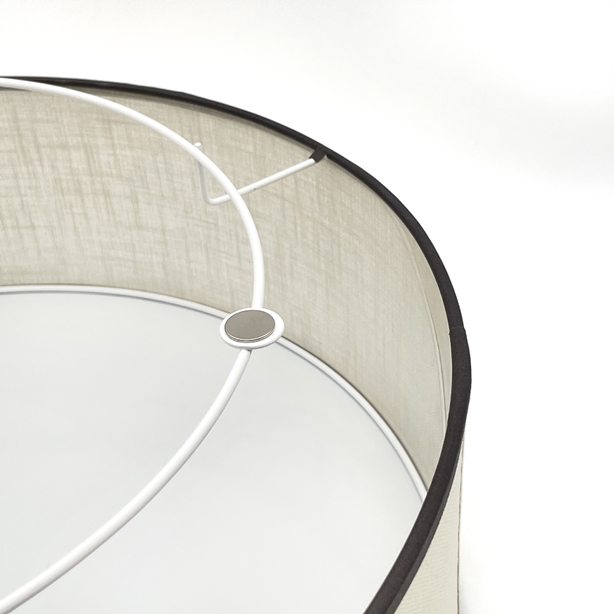 Brilagi - Iluminação de teto BELLADONNA 2xE27/15W/230V diâmetro 40 cm creme/carvalho