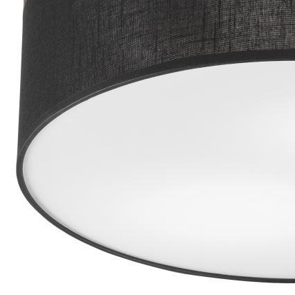 Brilagi - Iluminação de teto BELLADONNA 2xE27/15W/230V preto/carvalho