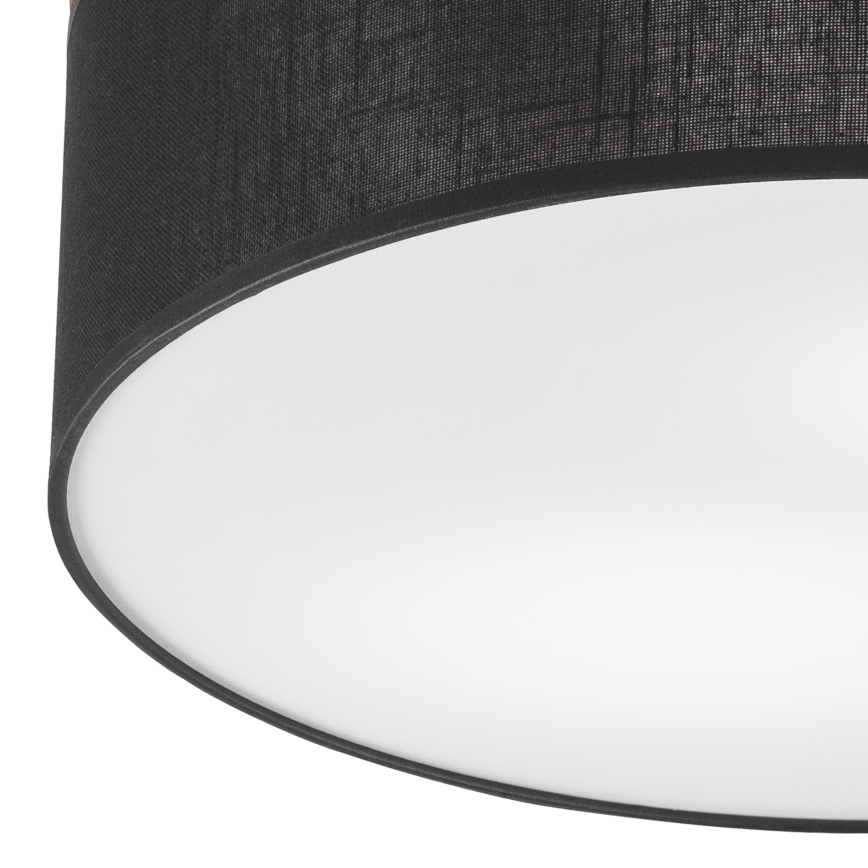 Brilagi - Iluminação de teto BELLADONNA 2xE27/15W/230V preto/carvalho