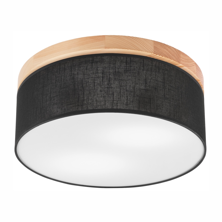 Brilagi - Iluminação de teto BELLADONNA 2xE27/15W/230V preto/pinho