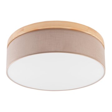 Brilagi - Iluminação de teto BELLADONNA 3xE27/15W/230V bege/pinho
