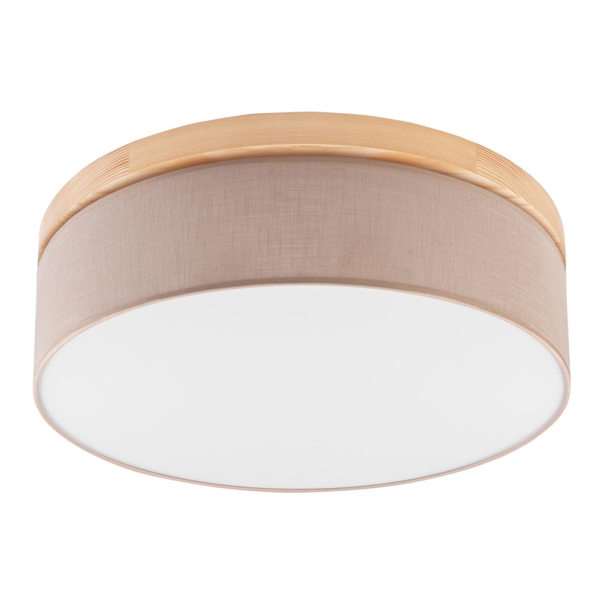 Brilagi - Iluminação de teto BELLADONNA 3xE27/15W/230V bege/pinho