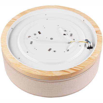 Brilagi - Iluminação de teto BELLADONNA 3xE27/15W/230V bege/pinho