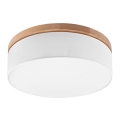 Brilagi - Iluminação de teto BELLADONNA 3xE27/15W/230V branco/carvalho