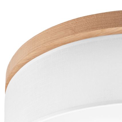 Brilagi - Iluminação de teto BELLADONNA 3xE27/15W/230V branco/carvalho