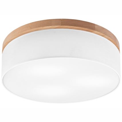 Brilagi - Iluminação de teto BELLADONNA 3xE27/15W/230V branco/carvalho