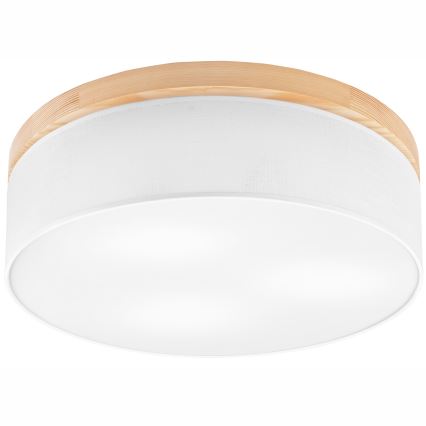 Brilagi - Iluminação de teto BELLADONNA 3xE27/15W/230V branco/pinho