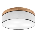 Brilagi - Iluminação de teto BELLADONNA 3xE27/15W/230V diâmetro 50 cm branco/carvalho