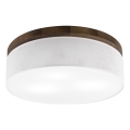 Brilagi - Iluminação de teto BELLADONNA 3xE27/15W/230V diâmetro 50 cm branco/carvalho