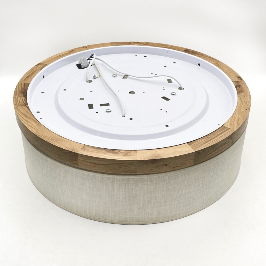 Brilagi - Iluminação de teto BELLADONNA 3xE27/15W/230V diâmetro 50 cm creme/carvalho