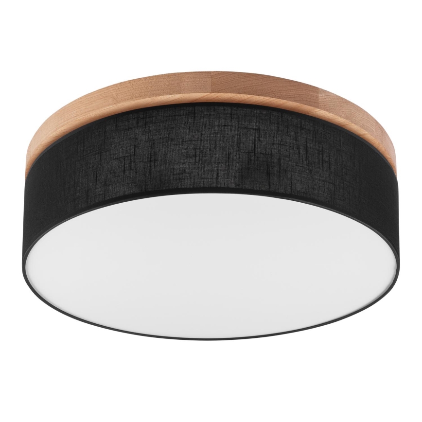 Brilagi - Iluminação de teto BELLADONNA 3xE27/15W/230V preto/carvalho