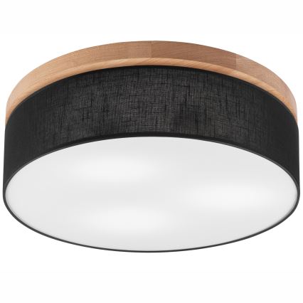 Brilagi - Iluminação de teto BELLADONNA 3xE27/15W/230V preto/carvalho