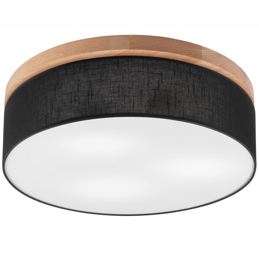 Brilagi - Iluminação de teto BELLADONNA 3xE27/15W/230V preto/carvalho