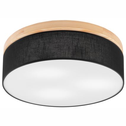Brilagi - Iluminação de teto BELLADONNA 3xE27/15W/230V preto/pinho