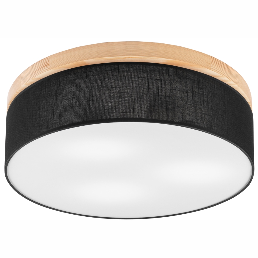 Brilagi - Iluminação de teto BELLADONNA 3xE27/15W/230V preto/pinho