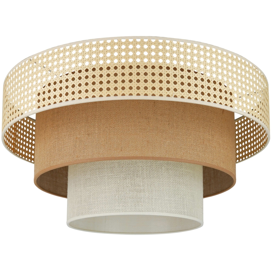 Brilagi - Iluminação de teto CEDAR LUNETA 1xE27/15W/230V diâmetro 45 cm bege/castanho/creme