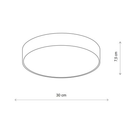Brilagi - Iluminação de teto CLARE 2xE27/24W/230V diâmetro 30 cm bege