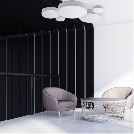 Brilagi - Iluminação de teto CLARE 3xE27/24W/230V diâmetro 40 cm branco