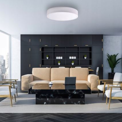 Brilagi - Iluminação de teto CLARE 6xE27/24W/230V diâmetro 80 cm branco