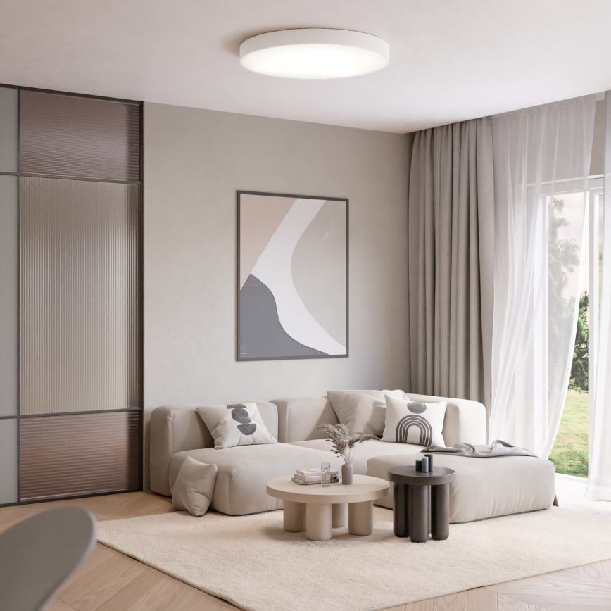Brilagi - Iluminação de teto CLARE 6xE27/24W/230V diâmetro 80 cm branco