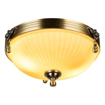 Brilagi - Iluminação de teto CLASSIC 2xE27/60W/230V latão