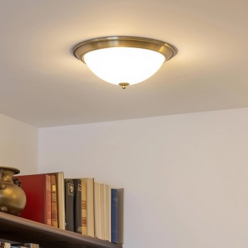 Brilagi - Iluminação de teto CLASSIC 3xE27/60W/230V bronze