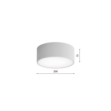Brilagi - Iluminação de teto com sensor CLARE 1xE27/24W/230V diâmetro 20 cm cinzento