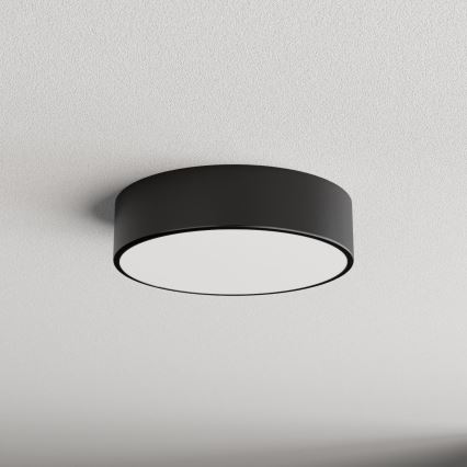Brilagi - Iluminação de teto com sensor CLARE 2xE27/24W/230V diâmetro 30 cm preto
