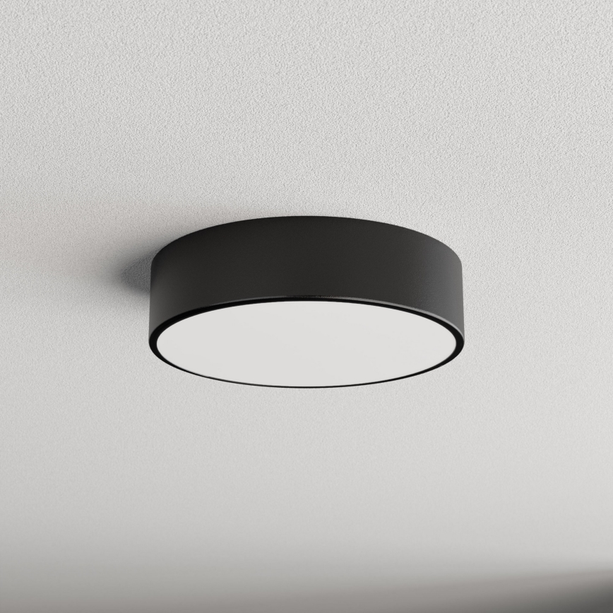 Brilagi - Iluminação de teto com sensor CLARE 2xE27/24W/230V diâmetro 30 cm preto