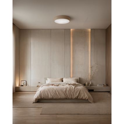 Brilagi - Iluminação de teto com sensor CLARE 3xE27/24W/230V diâmetro 40 cm bege