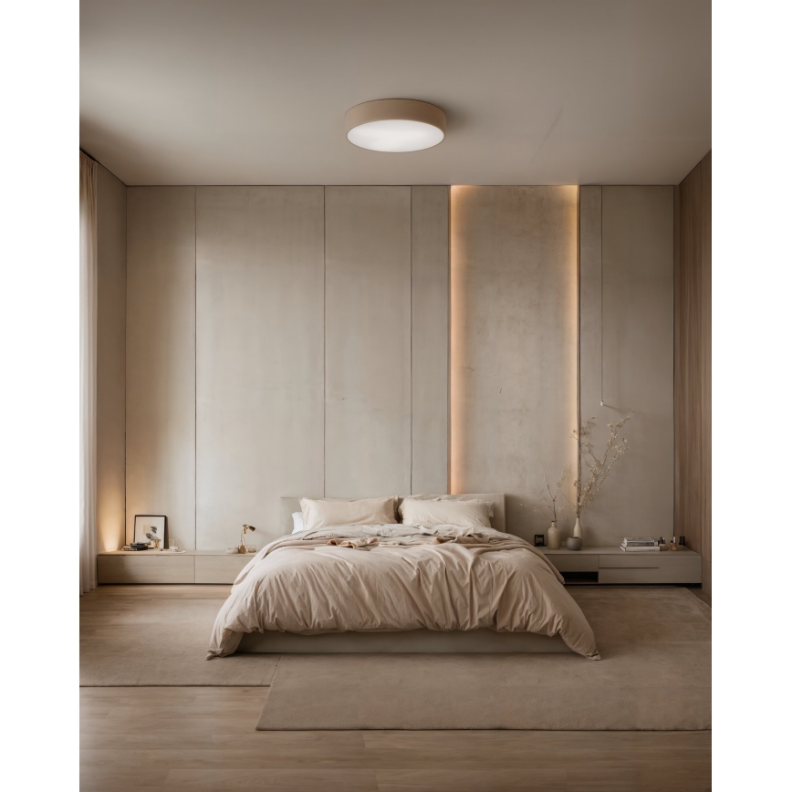 Brilagi - Iluminação de teto com sensor CLARE 3xE27/24W/230V diâmetro 40 cm bege