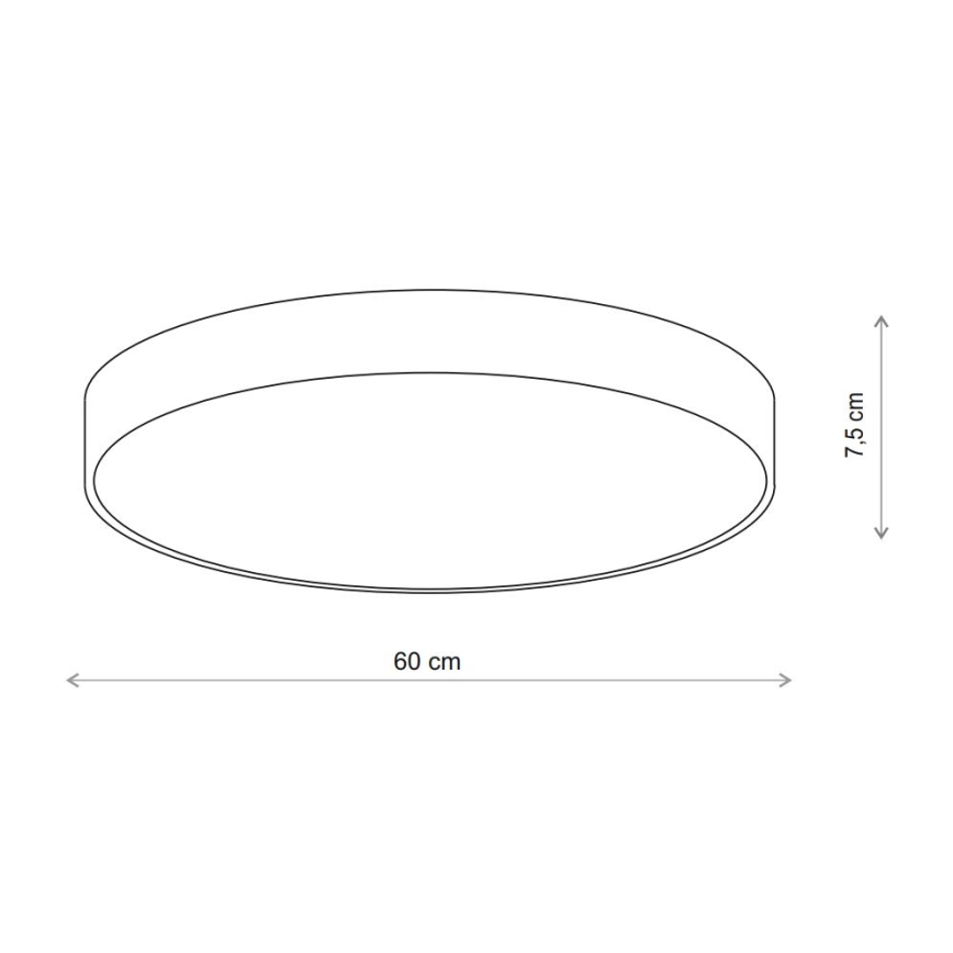 Brilagi - Iluminação de teto com sensor CLARE 5xE27/24W/230V diâmetro 60 cm bege