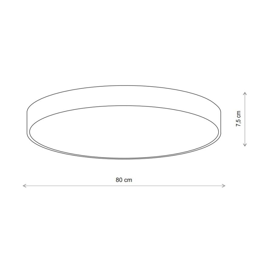 Brilagi - Iluminação de teto com sensor CLARE 6xE27/24W/230V diâmetro 80 cm bege