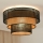 Brilagi - Iluminação de teto DAKOTA LUNETA 1xE27/15W/230V diâmetro 45 cm preto/bege