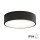 Brilagi - Iluminação de teto de casa de banho CLARE 2xE27/24W/230V diâmetro 30 cm preto IP54