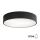 Brilagi - Iluminação de teto de casa de banho CLARE 3xE27/24W/230V diâmetro 40 cm preto IP54