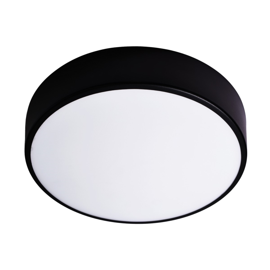 Brilagi - Iluminação de teto de casa de banho CLARE 3xE27/24W/230V diâmetro 40 cm preto IP54