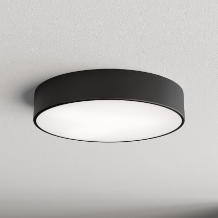 Brilagi - Iluminação de teto de casa de banho CLARE 3xE27/24W/230V diâmetro 40 cm preto IP54