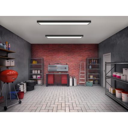 Brilagi- Iluminação de teto de casa de banho LED FRAME LED/40W/230V 120x30 cm IP44 preto