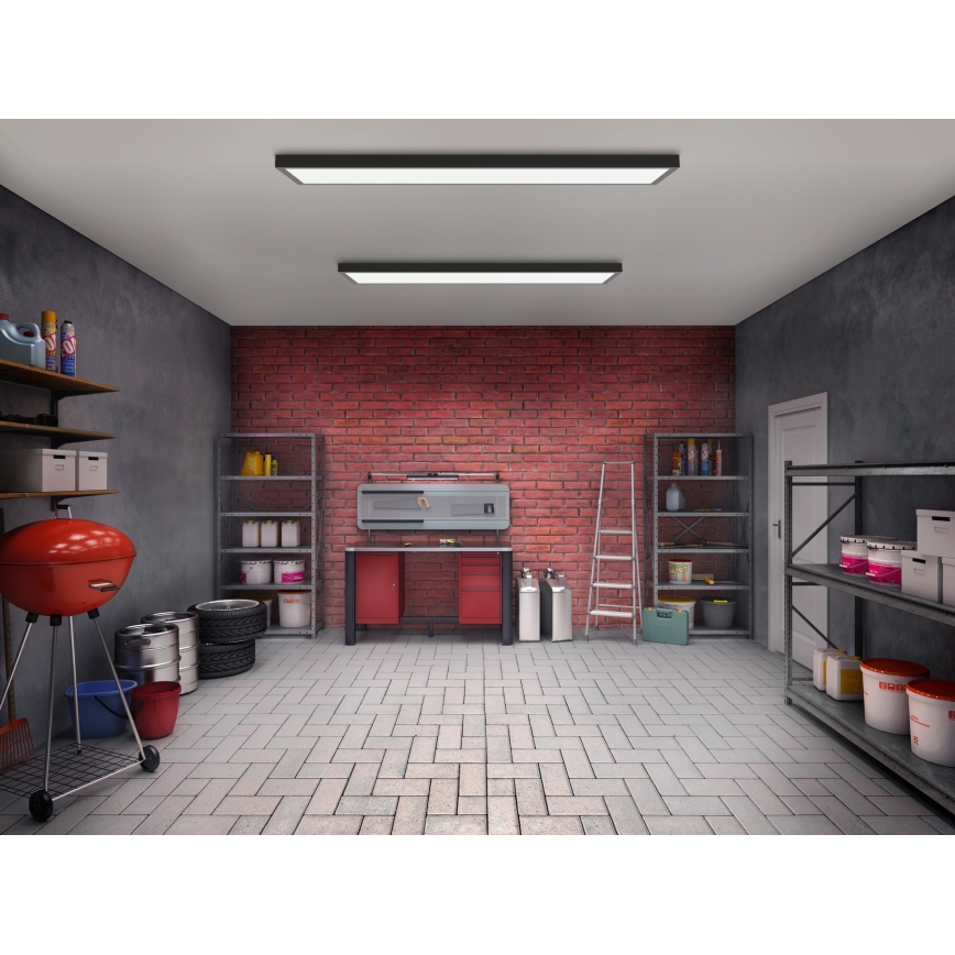 Brilagi- Iluminação de teto de casa de banho LED FRAME LED/40W/230V 120x30 cm IP44 preto
