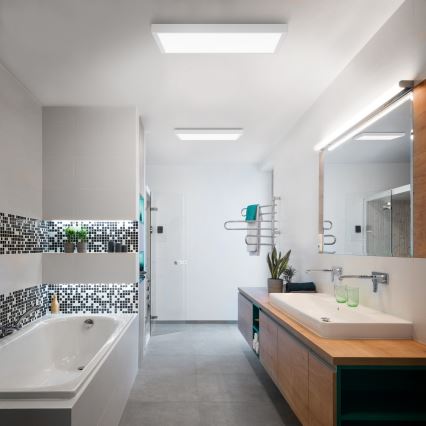 Brilagi - Iluminação de teto de casa de banho LED FRAME LED/50W/230V 60x60 cm IP44 branco
