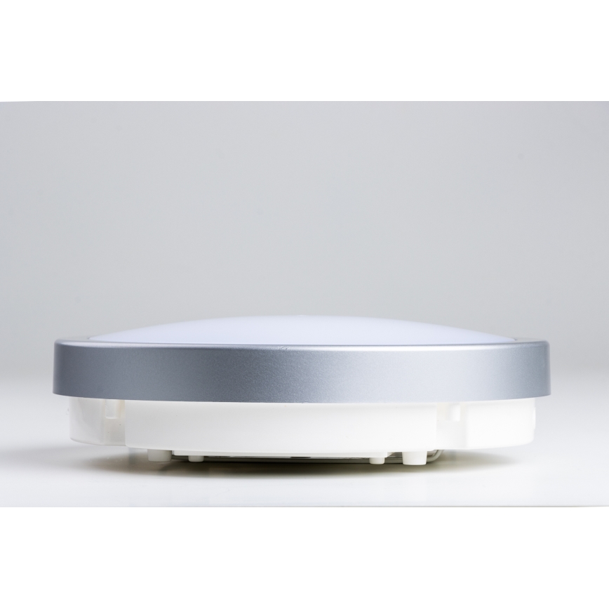 Brilagi - Iluminação de teto de casa de banho LED PERA 18W/230V diâmetro 22 cm IP65 prateado
