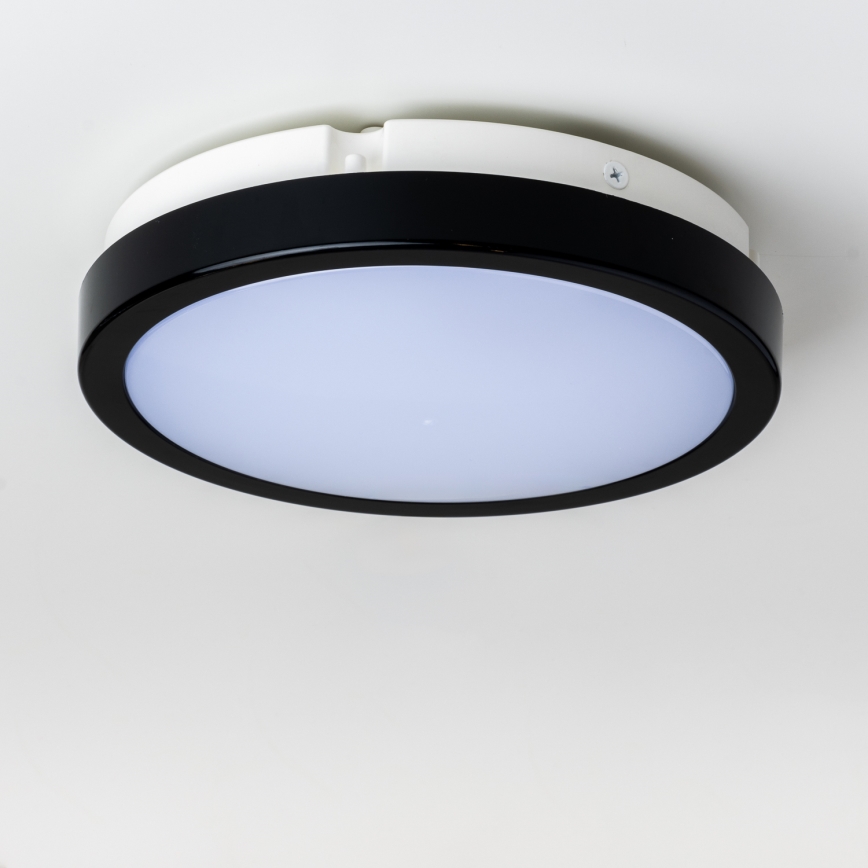 Brilagi - Iluminação de teto de casa de banho LED PERA LED/18W/230V diâmetro 22 cm IP65 preto